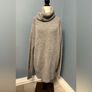 Divided Heather Gray Cowl Neck Sweater